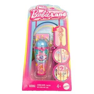 Barbie Pop Reveal Mini Doll 1.5” Surprise Sensory Reveal Blue Cup Top NEW Sealed